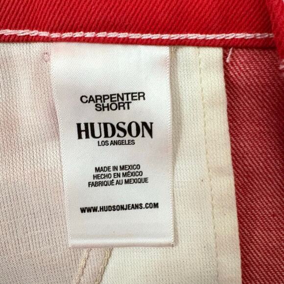 Hudson Carpenter Short Women’s 
Sz 28 Jasper (red) Utility Hammer Loop Raw Hem - Picture 11 of 13